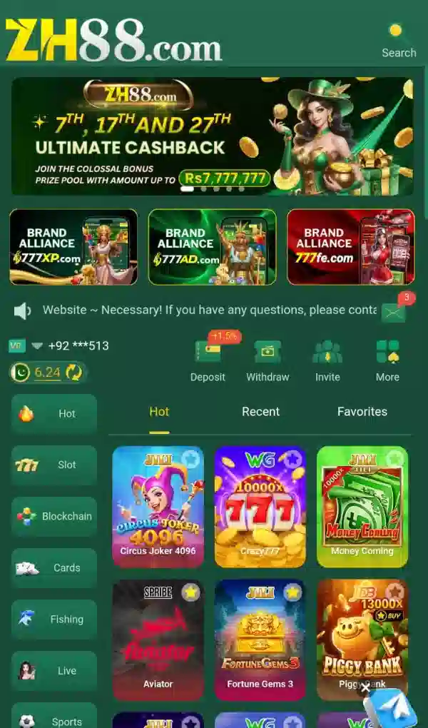 ZH88 Game interface ss 