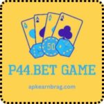 P44.BET Game logo showing playing cards and chips online betting game APK for real money earning