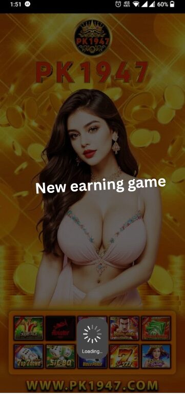 This image shows the PAK1947 Game interface, a trusted online earning app in Pakistan where users can play games and earn real money.