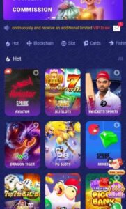 8Bet Game app interface displaying Aviator, Slots & Cricket betting