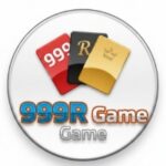 999R Game logo with playing cards icon and high-contrast blue and orange text.