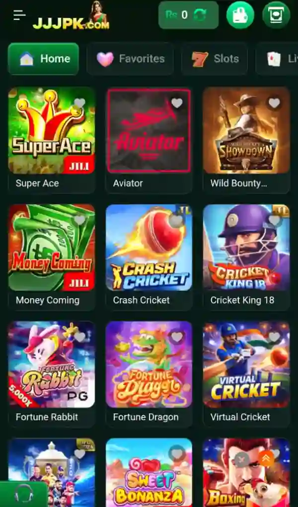 JJJpk Game apk interface ss