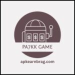 PA7KK Game logo featuring a slot machine icon inside a circular brown background with the website name below.
