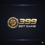 399 Bet Game professional casino logo with gold numbers and roulette icon on dark background.