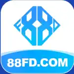 88FD.com blue diamond logo _ online gaming platform branding