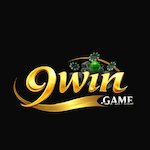 9win Game logo with golden text on black background representing online earning and casino app