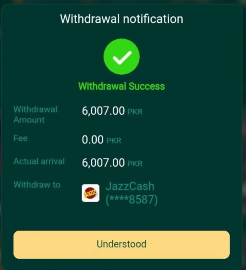llyy game withdrawal page ss