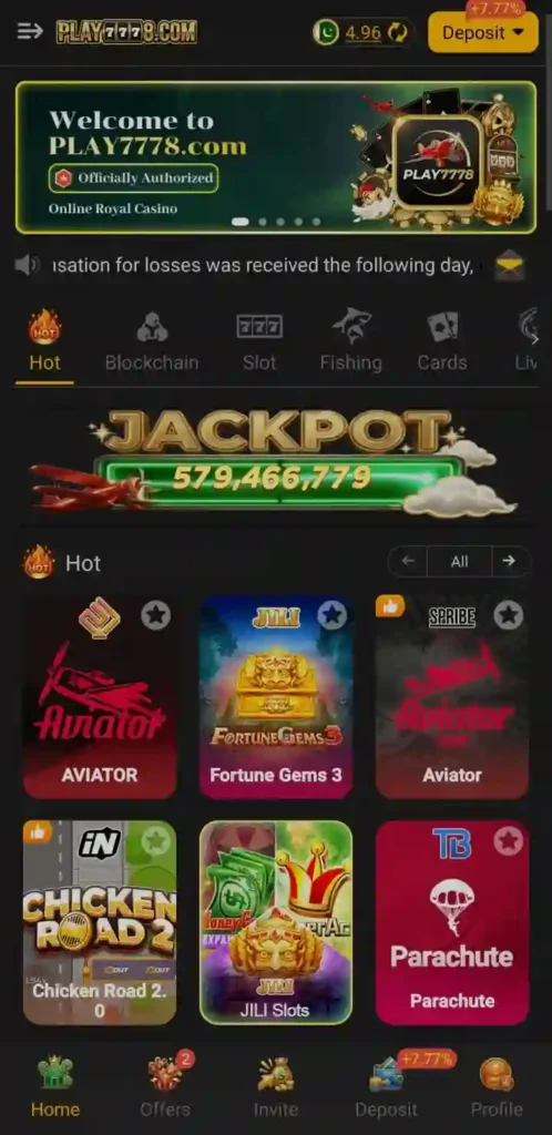 play7778 game interface ss