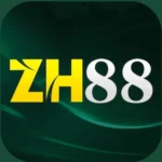 ZH88 Game logo - bold yellow and white gaming icon on green background